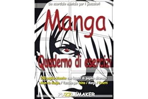 Quaderno di esercizi manga: 150 pagine bianche con layout di pagina variabile. Album da disegno / Taccuino per Anime / Manga / Fumetti