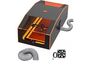 Mecpow Alloggiamento Per Incisore Laser, 1300x730x460mm Copertura Ignifuga Sovradimensionata, Protezione Antipolvere, Copertura Per Taglierina Laser Con Visione Su Due Lati,Isolata Contro Fumo e Odori