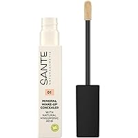 Sante Naturkosmetik Mineral Wake Up Concealer 01 Neutral Ivory, Covers Shade and Blemishes, Suitable for Contouring, Vegan, 8