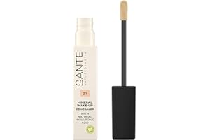 ‎SANTE NATURKOSMETIK Sante Naturkosmetik Mineral Wake up Concealer 01 Neutral Ivory, Deckt Schatten und Makel ab, Zum Contouring geeignet, Vegan, 8 ml