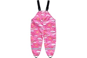 SEVEN BB Boys Girls Rain Trousers Kids Waterproof Over Trousers Toddler Rain Pants Children Rainwear 12 Months-8 Years