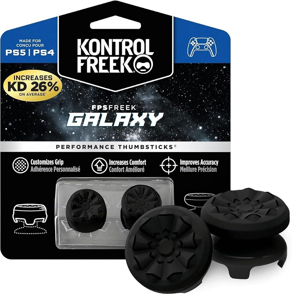 DOBE FOMIS ELECTRONICS Kontrol Freek Galaxy PS4/PS5 Uyumlu Performans Analog Koruyucu, Siyah