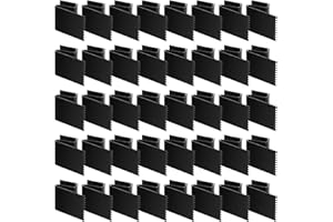 Dunzy 40 Pack Hurricane Window Clips Fit 1/2 Inch Thick Plywood Carbon Steel Hurricane Clips Reusable Storm Window Clips Hurricane Shutter Hardware for Hurricane Window Protection Panels, Black