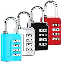 Lucchetto A Combinazione,[1 Pcs]Diyife Lucchetto A Combinazione A 4 Cifre, Lucchetto Per Armadietto Della - Foto 5