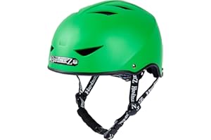 HardnutZ Street Bike Helmet - Various Sizes | Gloss & Rubber Coated | HN102 | For Adult & Kids | For Urban Cycling, BMX, Skateboard, Scooter or Roller Blade Helmets | Lightweight | EU & UKCA Certified