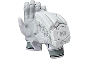 Gunn & Moore GM Cricket Batting Gloves | 808 | Sleek Back of Hand Shape | Comfort with Protection | Calf Leather Palm | 1 Pair
