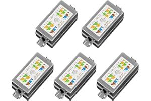 FGB LSA Verbinder Cat6 und Cat7 Geschirmt Connection Box, Verbindungsmodul, POE Kabel Verbinder, für Verbinden/Reparieren von Netzwerk, Kabel 5 Stück