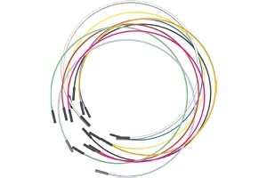 ELFJMZP Förpackning med 20 st ultramjuka Dupont-kablar i silikon (10 färger x 2) – 30 cm, 1 stift till 1 stegstift 2,54 mm, 1