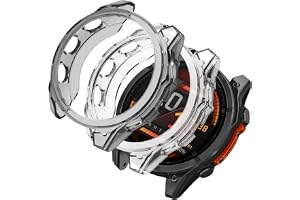 SumRioo [2 st] Fodral Kompatibelt med Garmin Fenix 8 51mm, [Utan Skyddande Film] TPU-fodral Flexibelt Mjukt Hållbart Fodral f