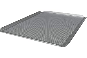 LEHRMANN GMBH LEHRMANN Placa perforada 60 x 40 cm bandeja para baguette bandeja para horno Compatible con/reemplazo para MIWE WIESHEU