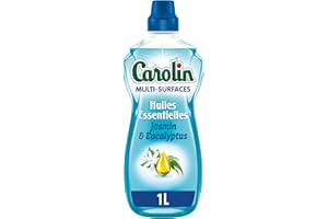 Carolin Nettoyant Multi-Surfaces Huiles Essentielles Jasmin et Eucalyptus 1 L