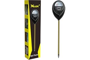 XLUX Soil Moisture Sensor Meter testeur Moniteur d'eau, Hygromètre pour Plantes d'intérieur, Jardinage, Agriculture, Aucune Batterie requise