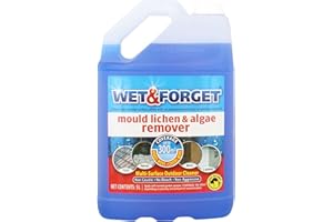 Wet & Forget Mould, Lichen & Algae Remover, Outdoor Patio Cleaner, Black Spot Remover, Bleach Free, 5L