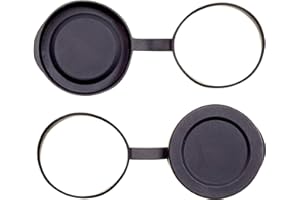 Opticron - Coperchio per lenti, in gomma, 2 pezzi 40-42mm, nero