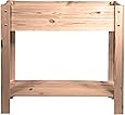 mgc24® Hochbeet - Kiefernholz Dunkelbraun rechteckig, extra schmal für Balkon - ca. 80 x 30 x 78 cm