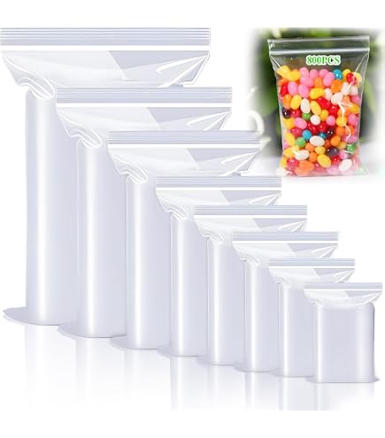 100 Extra Dicke Reißverschlussbeutel (15,2x20,3 Cm) – Wiederverschließbar, Transparent, 2,4 Mm Stark