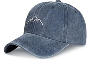 Decorie Basecap Herren Baumwolle Vintage Baseball Cap Herren Kappe Verstellbar Schildmütze Outdoor Sport Cap Schildkappe für Unisex