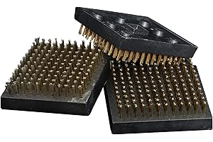 Grillstream Barbecue Cleaning Brush Replacement Heads, Tough Brass Bristles for BBQ Deep Clean, Pack of 3