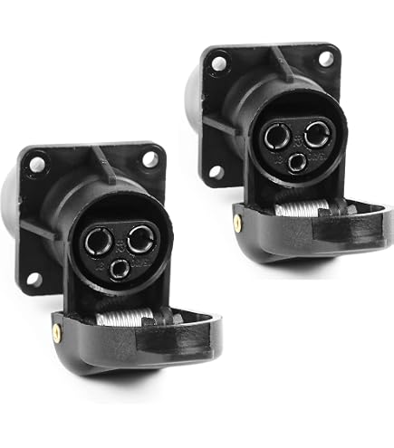 Adaptateur Prise Remorque 13 Broches As-Schwabe – À Visser, IP44, Norme DIN ISO 1724, Noir (60466)
