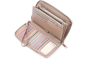 GAEKEAO Leather Purses for Women, Large Capacity Ladies Purse, RFID Purses for Women with Multiple Card Slots and Roomy Compartment