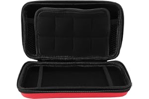 3DS Carry Case for New 3DS XL for New 2DS XL, Hard Protective Shell Travel Case for Super Edition for New 2DS XL with 8 Slots