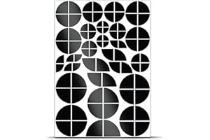 BIOMAR LABS 86 pezzi, adesivi per angoli, compatibili con logo BMW, adesivi autoadesivi, impermeabili, accessori per moto, pellicola 86 pezzi, colore nero lucido, D 57 G