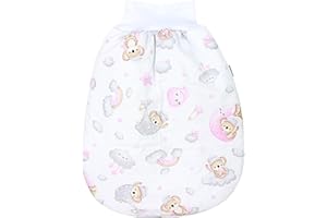 TupTam Baby Strampelsack Schlafsack mit breitem Bund Winterschlafsack für Mädchen Jungen Babyschlafsack