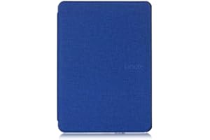 MOKASE Case Compatible with Kindle 10th Generation 2019 (MODEL:J9G29R), Smart Auto Wake Sleep Cloth Hard Case Cover Compatible with Amazon Kindle 10th Gen 2019 Release with Front Light, Cloth Blue