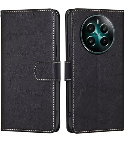 RankOne Custodia Portafoglio In Pelle Per Xiaomi Mi 12T Pro, Con Motivo Rosa, Flip Cover Rossa Con Porta Carte E Cavalletto - 2