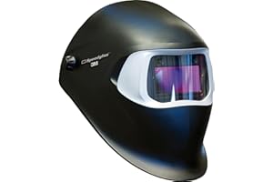 3M Speedglas Welding Helmet 100, Auto-Darkening Welding Mask with Five Adjustable Dark Shades (8-12), Adjustable Head Suspension for Comfortable Wear, Black
