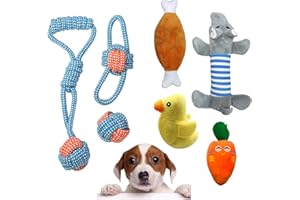 TODREMOU Hundespielzeug 7 Stück, Welpenspielzeug, Hunde Spielzeug Set für Kleine Hund