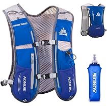 Sac D'Hydratation Léger 5L Running Avec 2 Gourdes Souples 480ml - Gilet Hydratation Trail Pour Homme Et Femme