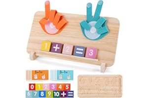 IGUGI Juegos Educativos Niños 3 4 5 6 Años,Contando Juego de Aprendizaje,Juguetes Montessori Matematica,Juguete Educativo Infantil,Aprender a Agregar y Restar Matemáticas,Regalo para Niños Niñas