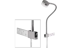 Fischer & Honsel Wandspot flex Lug 1x LED 5,0 Watt, matt, nickelfarben, Flexarm, 30880, 51 x 8 x 60 cm (LxBxH), 540 lm, 3000 K
