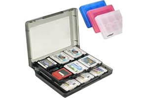 Luniquz 26 in 1 Game Card Case Holder for Nintendo New 3DS / 3DS / Dsi/Dsi XL/Dsi LL/DS/DS Lite Cartridge Box/Black