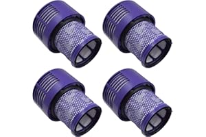 FRE.FILTOR 4-PACK V10 Filters Replacement: for Dyson V10 Stick Vacuum Cleaner - Compare to Part # 969082-01