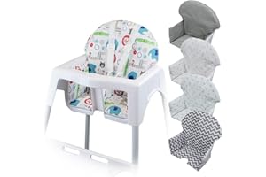 Monsieur Bébé - Housse d'assise pour chaise haute enfant gamme Délice - 5 coloris