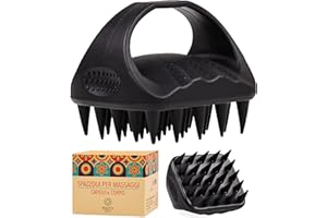 Beauty's Cult Massaggiatore Cuoio Capelluto in Silicone - Spazzola Shampoo Esfoliante con 25 Punte - Stimola Crescita Capelli e Rilassa la Testa