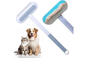 LUGIRLRE Pet Hair Remover, Multifunction Long Handle, 3-in-1 Pet Hair Remover, Pet Hair Remover, Dog Clothes Brush, Cat Hair Remover, Lint Brush for Clothes and Carpets