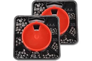 YCSRNN 2 Pcs Fishing Weights, Split Shot Fishing Weights, Fishing Shot - 120g Lead-Free Drop Shot Sinkers (2-Pack) for Freshwater & Saltwater Angling - Eco-Friendly Non-Toxic Design