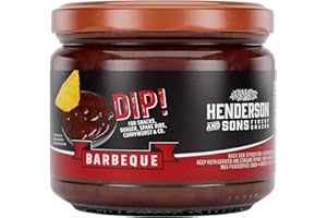 ‎HENDERSON & SONS HENDERSON AND SONS Barbeque Dip (1 x 330 Gramm Glas) - Herrlich aromatisch. Mit der rauchigen Note liegt man immer richtig - Perfekter Snack für Sportabende wie American Football oder Fußball