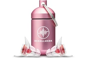 Schallwerk ® Women+ silicone ear plugs especially for women – muffles noise & preserves sound quality – ideal for music, festivals, working, learning