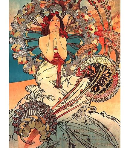 Wee Blue Coo Alphonse Mucha Princess Hyacinth 1911 Old Master Painting Wall Art Print Mur Décor 30 x 41 cm Wee Blue Coo Alphonse Mucha Princess Hyacinth 1911 Old Master Painting Wall Art Print Mur Décor 30 x 41 cm