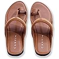CANVI Stylish | Fancy | Comfortable Men's Kolhapuri Chappal Sandal Slipper for Men Stylish Faux Leather Men's Kolhapuri Slippers Thong Sandals for Men Stylish & Comfortable
