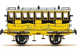 Hornby R40445 L&MR, Carrozza di 1a Classe 'Sovereign', Locomotiva dell'epoca 1, Vapore per modellismo Ferroviario, Colore Giallo