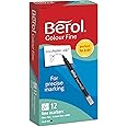 Berol Colourfine Marker Pk12 - Black