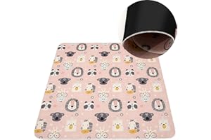 HAMUR HOME Tapis De Jeux pour Bébé Jeu Antidérapant Rampant Pliable 150 X 150 Cm pour Chambres d'enfants Lavable (Cute)