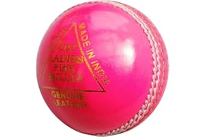 opttiuuq FrontFoot Pink Bullet Leather Cricket Ball. Match Quality Pure Performance Product. MCC Regulation Cricket Ball. Hand Made Traditional Construction. Ladies 5oz