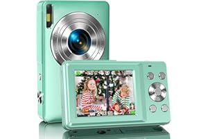 Digitalkamera,Amdeurdi Fotokamera,44MP Kompaktkamera,1080P FHD Fotoapparat,Vlogging Kamera Tragbare Kompaktkamera mit LCD 16X Digitalzoom,1 Akku für Kinder, Teenager, Anfänger