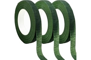 SZXMDKH Fiorista VerdeNastro Adesivo per Bouquet, Confezionamento di Fiori, Produzione Artigianale, Corona Nozze, 27m x 12mm